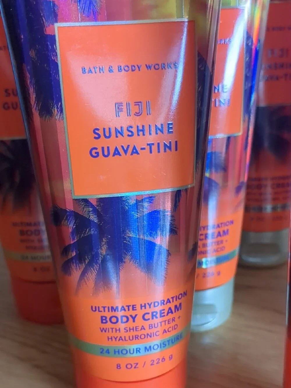 Bath & Body Works Fiji Sunshine Guava-Tini Body Cream - Orange